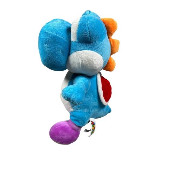 Super Mario Bros Blue Yoshi Plush Toy 11 Inch Stuffed Animal Dinosaur Figure - Picture 2 of 8